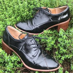 Sofft Tailynn Black Italian Leather Oxfords